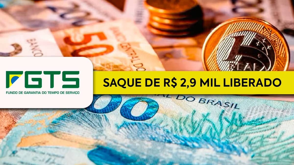 PIX de R$ 2,9 mil LIBERADO PARA VOCÊ; veja como ANTECIPAR O SAQUE DO FGTS