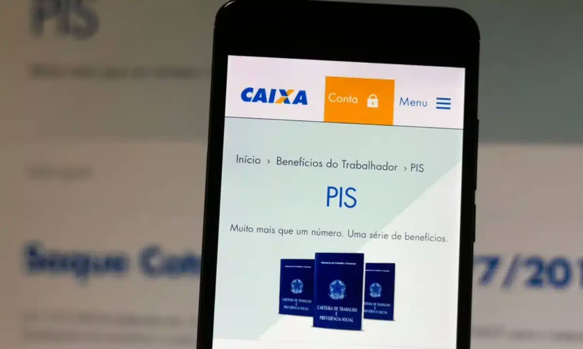 Aplicativo da Caixa na aba de PIS